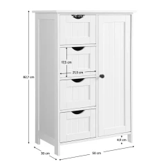 Skříňka/regál, bílá, STORMI