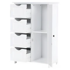 Skříňka/regál, bílá, STORMI