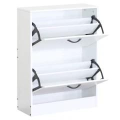 Botník, 2-řadý, bílá, BOTNIX