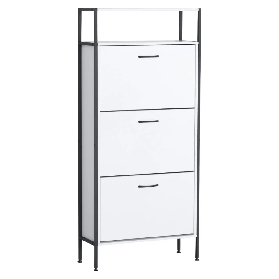 Výklopný botník TREDIS - bílá