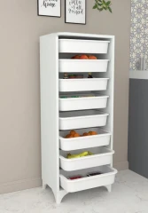 Multifunkční skříňka xali bílá