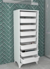 Multifunkční skříňka xali bílá