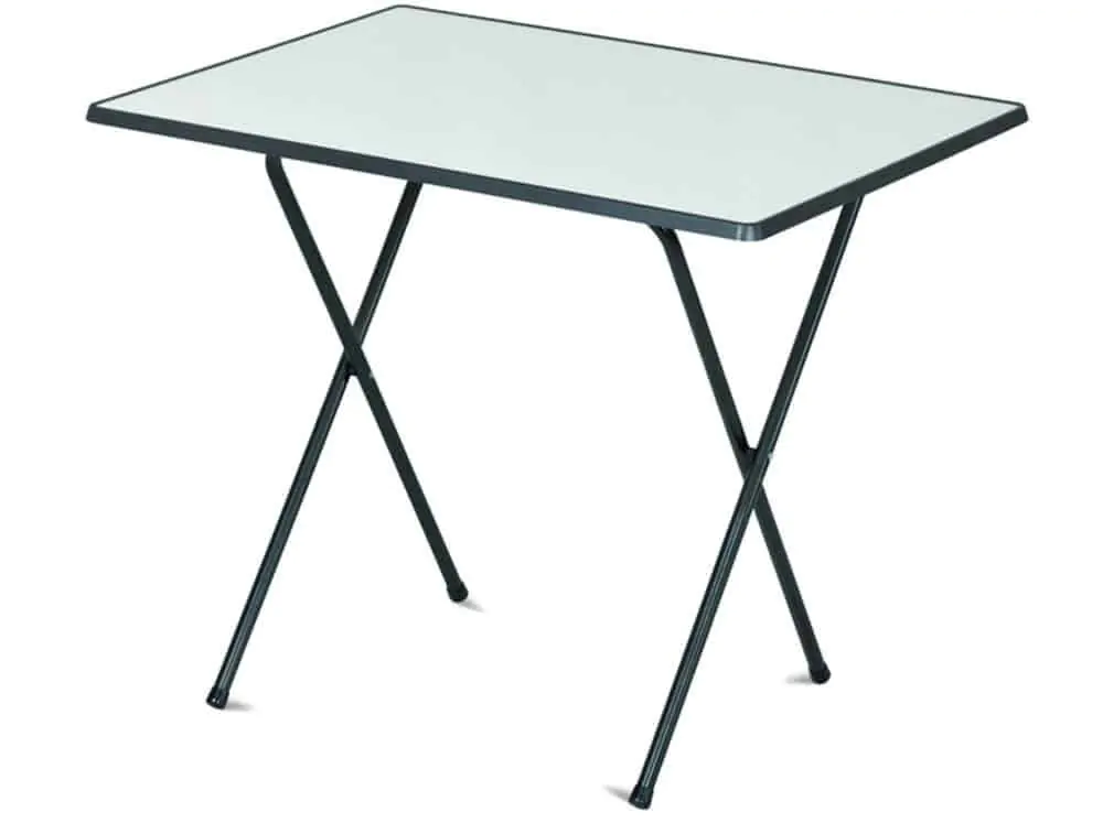 Kempingový stůl 60x80 SEVELIT - antracit/bílá