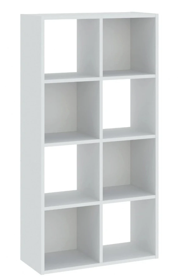 Regál vysoký 8P CARINO - bílá
