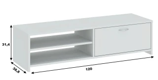 Televizní stolek 1D CARINO výběr barev