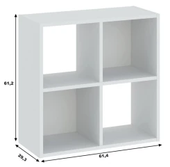 Regál 4P CARINO bílá