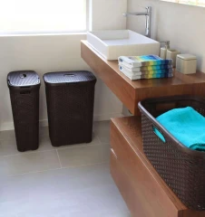 Koš na prádlo STYLE RATTAN 60L - hnědý
