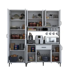 SINAGRA víceúčelová policová skříň, bílá