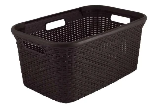 Koš na čisté prádlo RATTAN STYLE 45L - hnědý