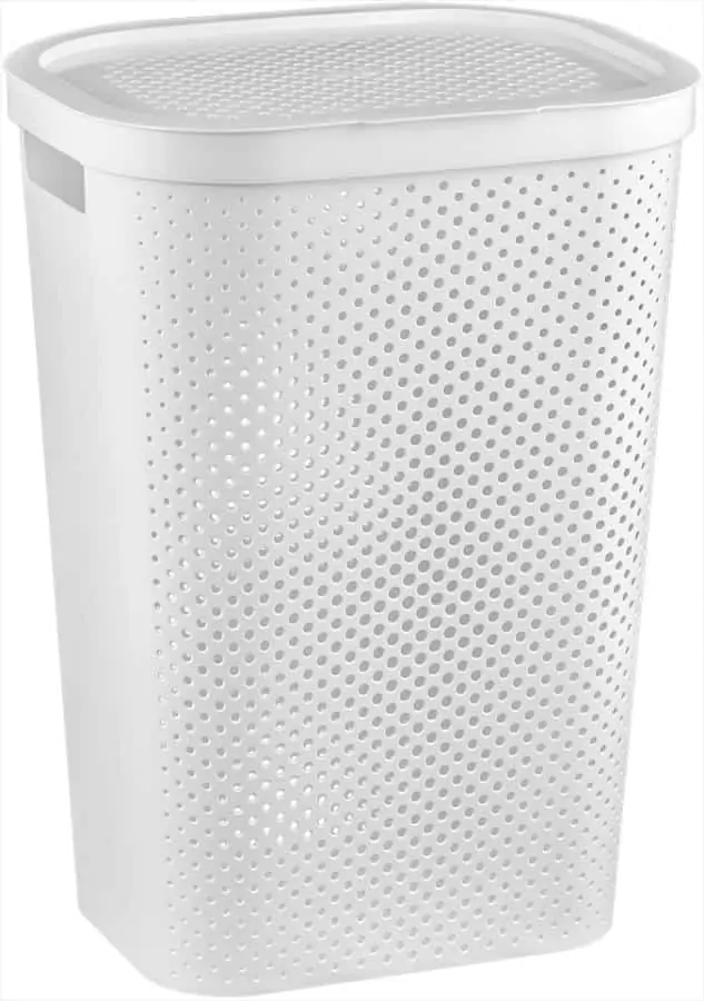Koš na prádlo INFINITY DOTS 59L- bílý