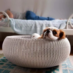 KNIT pelíšek - písková