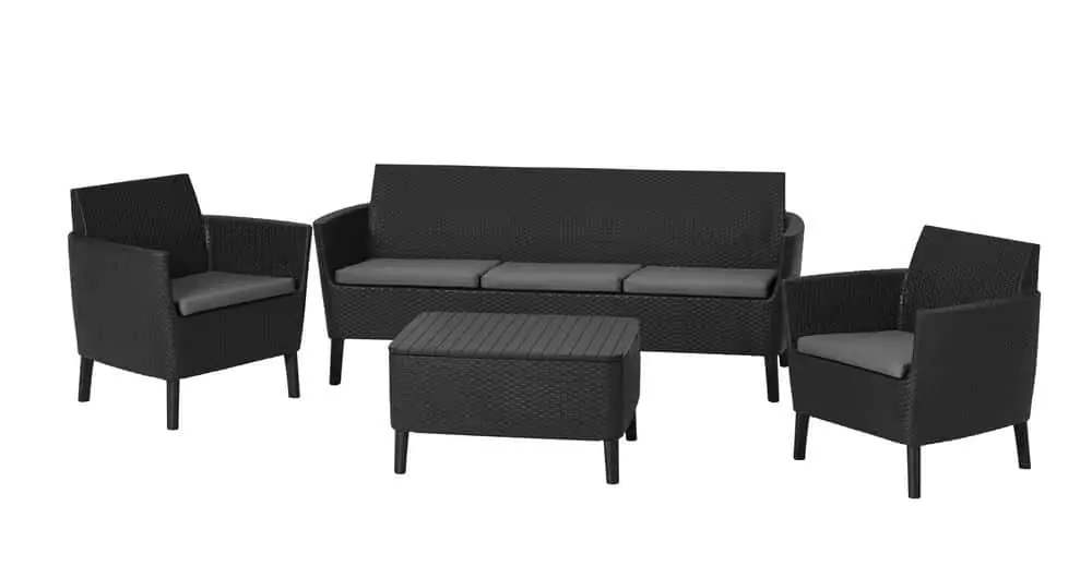 Keter Set SALEMO 3 seater - grafit