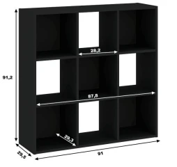 Regál vysoký 9P CARINO černá