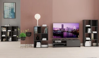 Regál vysoký 9P CARINO černá