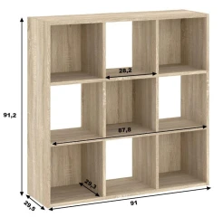 Regál vysoký 9P CARINO dub sonoma