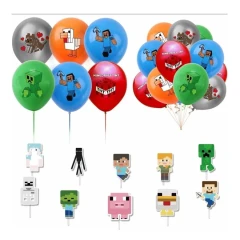 Velká narozeninová sada Minecraft 72ks