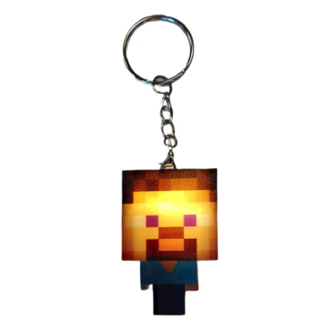 Dětská svítící klíčenka Minecraft Steve PKBA2292
