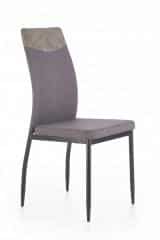 Jídelní židle K-276 tmavě šedá/šedá ekokůže