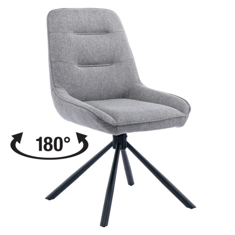 Otočná jídelní židle KANAD šedá