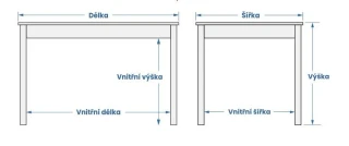 Jídelní stůl Piccolo se zásuvkou č.6