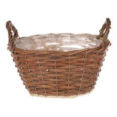 Koš proutěný - kulatý, hnědá barva, vel. L, cena za 1 ks PRN2003-L