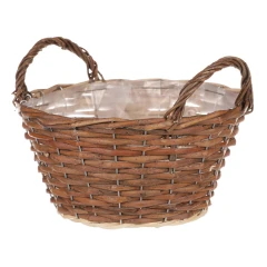 Koš proutěný - kulatý, hnědá barva, vel. L, cena za 1 ks PRN2003-L
