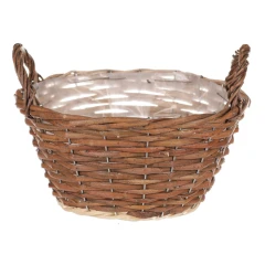 Koš proutěný - kulatý, hnědá barva, vel. L, cena za 1 ks PRN2003-L