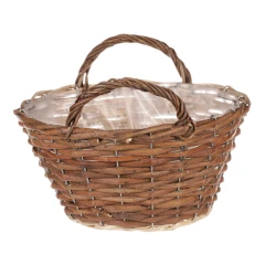 Koš proutěný - kulatý, hnědá barva, vel. L, cena za 1 ks PRN2003-L