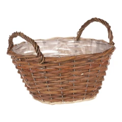Koš proutěný - kulatý, hnědá barva, vel. L, cena za 1 ks PRN2003-L