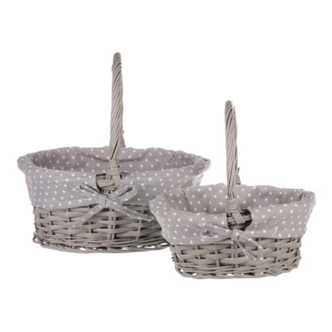 Sada proutěných košíků PRN2011 GREY