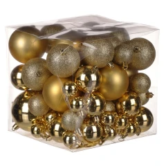 Ozdoby plastové (62 ks) VAK123-GOLD