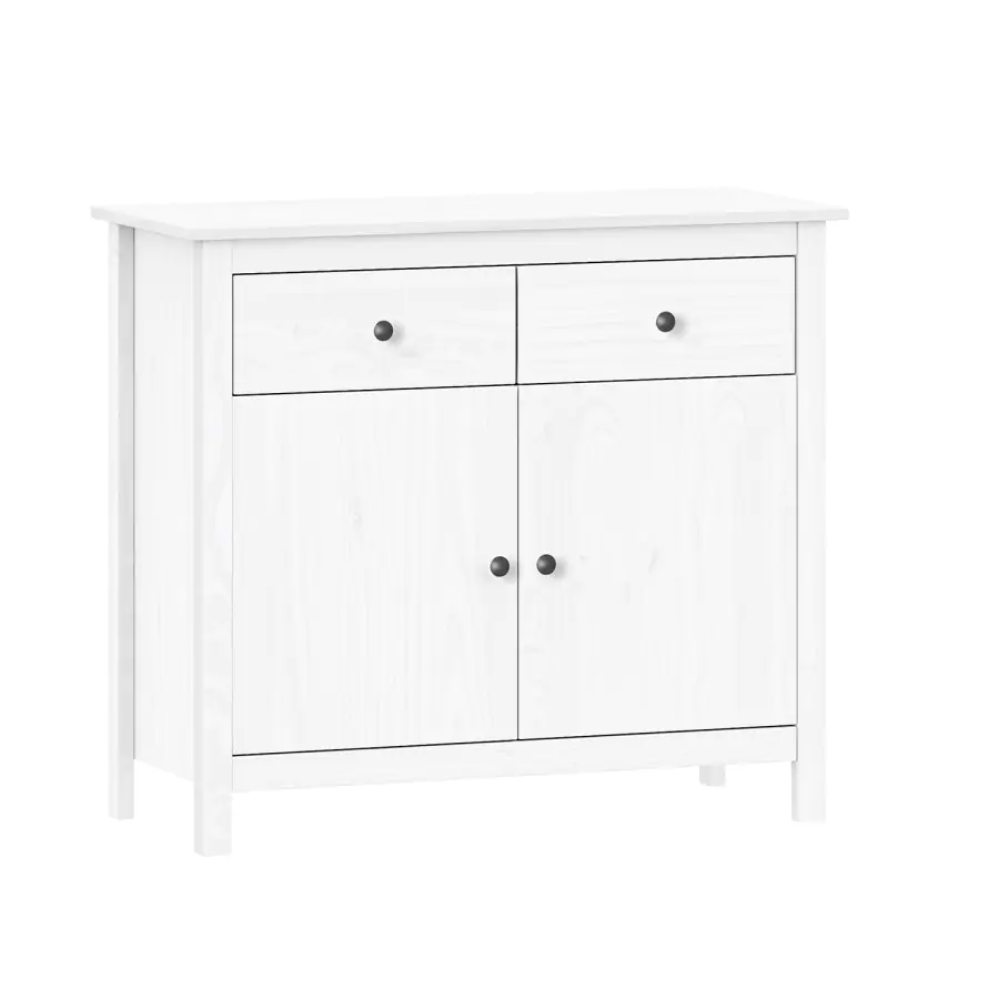 Idea Komoda/příborník TORINO bílý, kovové úchytky