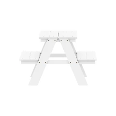 Dětský piknikový stůl bílý lak