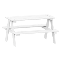 Dětský piknikový stůl bílý lak