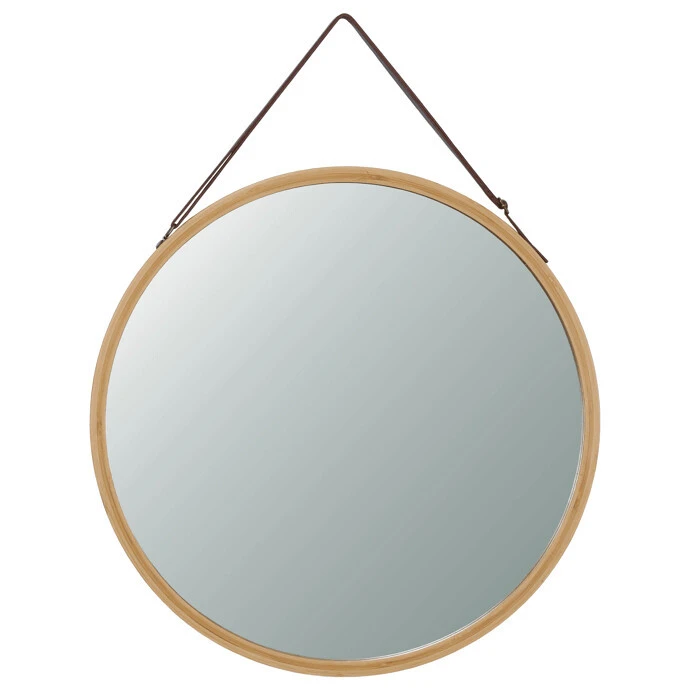 Zrcadlo kulaté AZR-B053 NAT - přírodní