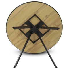 Jídelní stůl kulatý HT-R5010 OAK č.5