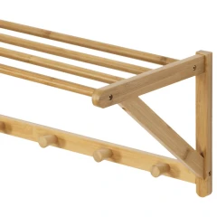 Věšák, bambus, přírodní, DR-B004 NAT