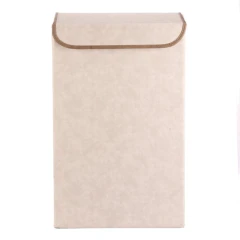 Koš pádelní - látkový s víkem, krémová barva