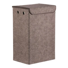 Koš pádelní - látkový s víkem, šedá barva