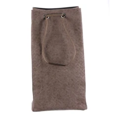 Koš prádelní - látkový, stahovací, hnědá barva