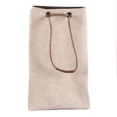 Koš prádelní - látkový, stahovací, krémová barva