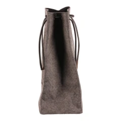 Koš prádelní - látkový, stahovací, šedá barva