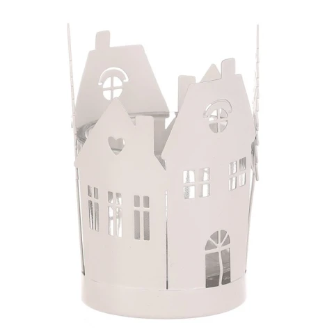 Svícen kovový KLS2006 WT - bílá