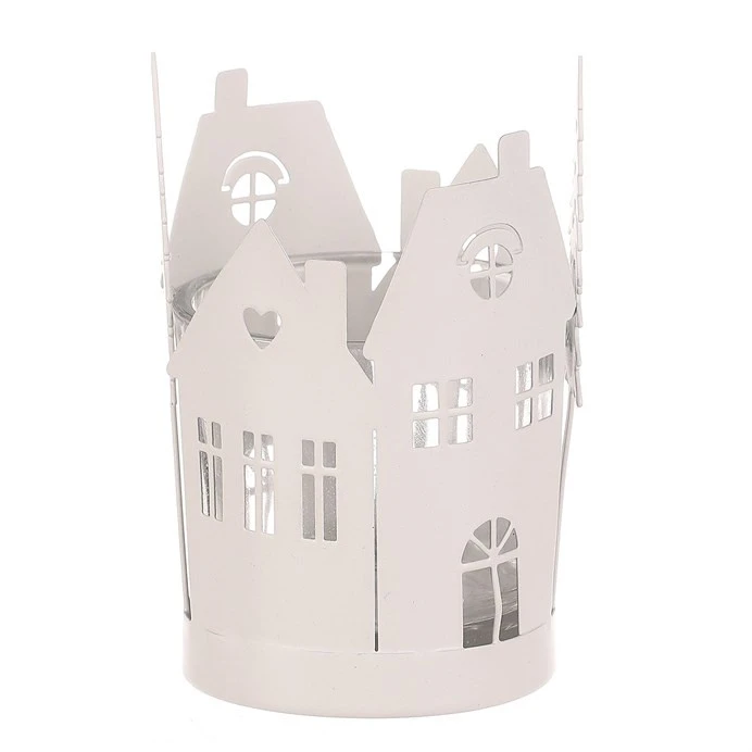 Svícen kovový KLS2006 WT - bílá