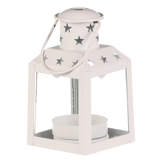 Kovová lucerna LUC321-S - bílá