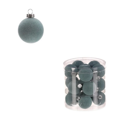 Sametové ozdoby, pr. 4 cm (18 ks) VAK132 MENT