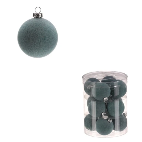 Sametové ozdoby, pr. 5 cm (12 ks) VAK133 MENT