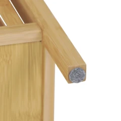 Taburet s úložným prostorem, bambus, přírodní, DR-B066 NAT