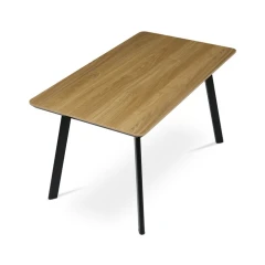 Jídelní stůl 140x80cm, mdf, dub, HT-531 OAK