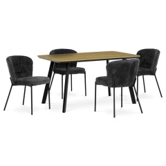 Jídelní stůl 140x80cm, mdf, dub, HT-531 OAK